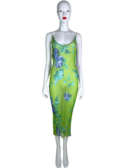 Dolce & Gabbana Fall 2000 Plisse Silk Dress