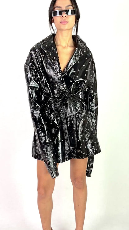 Dolce & Gabbana Spring 1991 Patent Leather Coat
