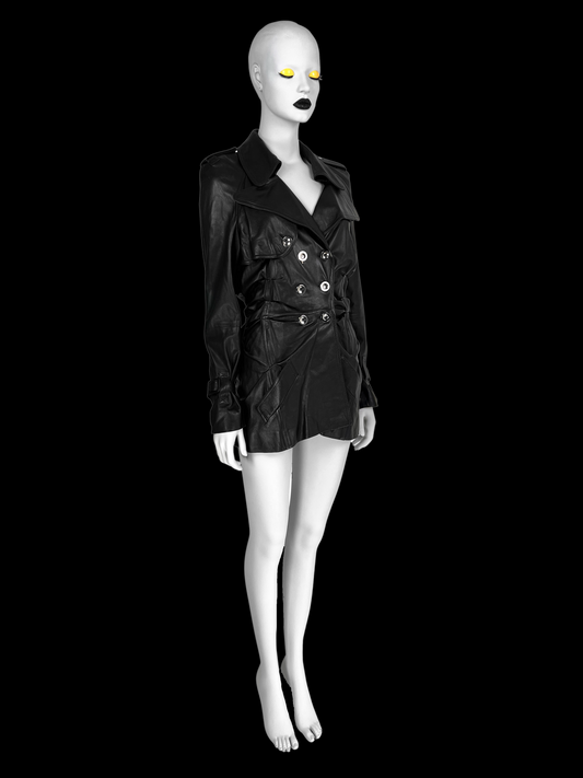 Dior Spring 2004 RTW Draped Leather Jacket
