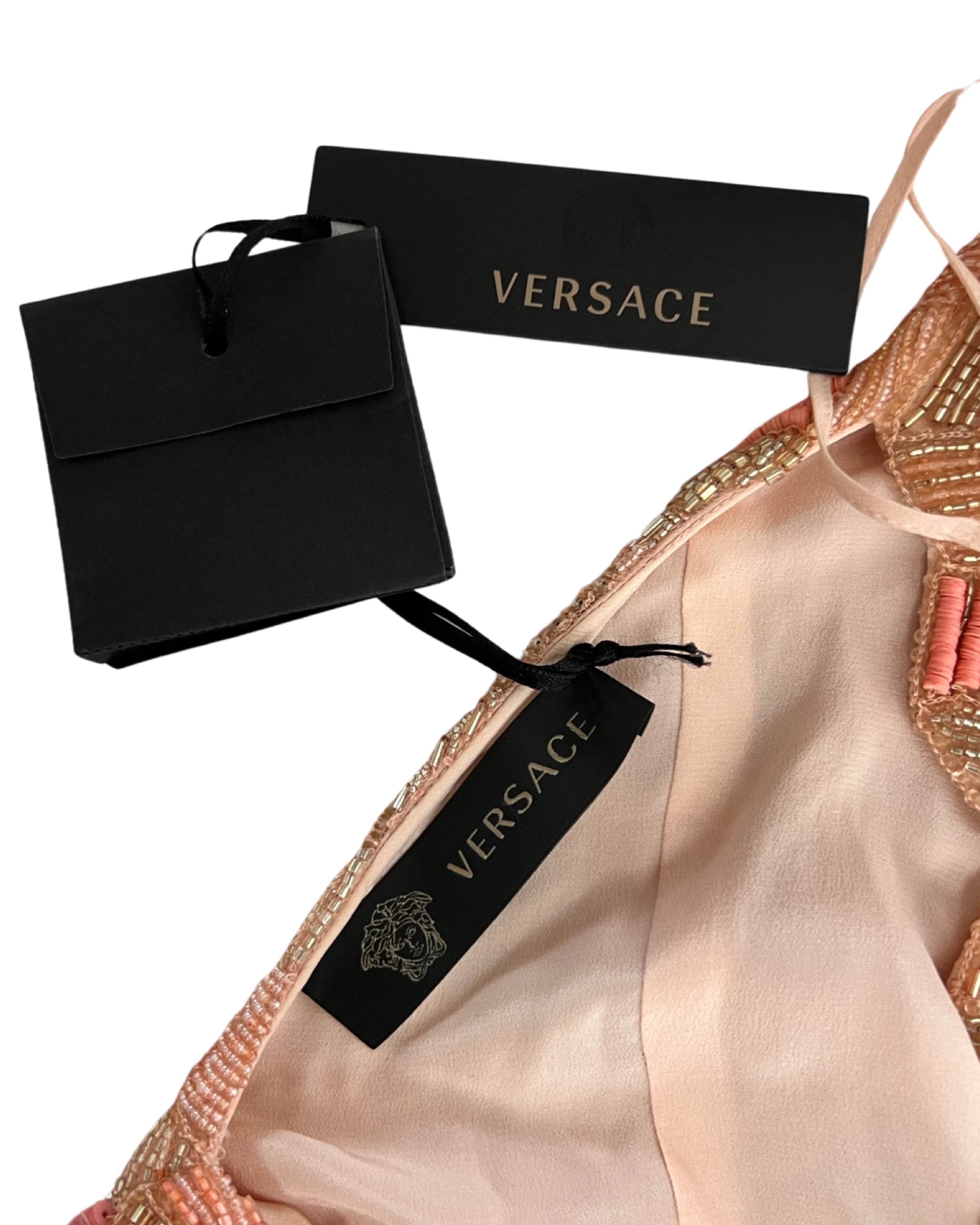 NWT Versace Spring 2015 Embellished Gown