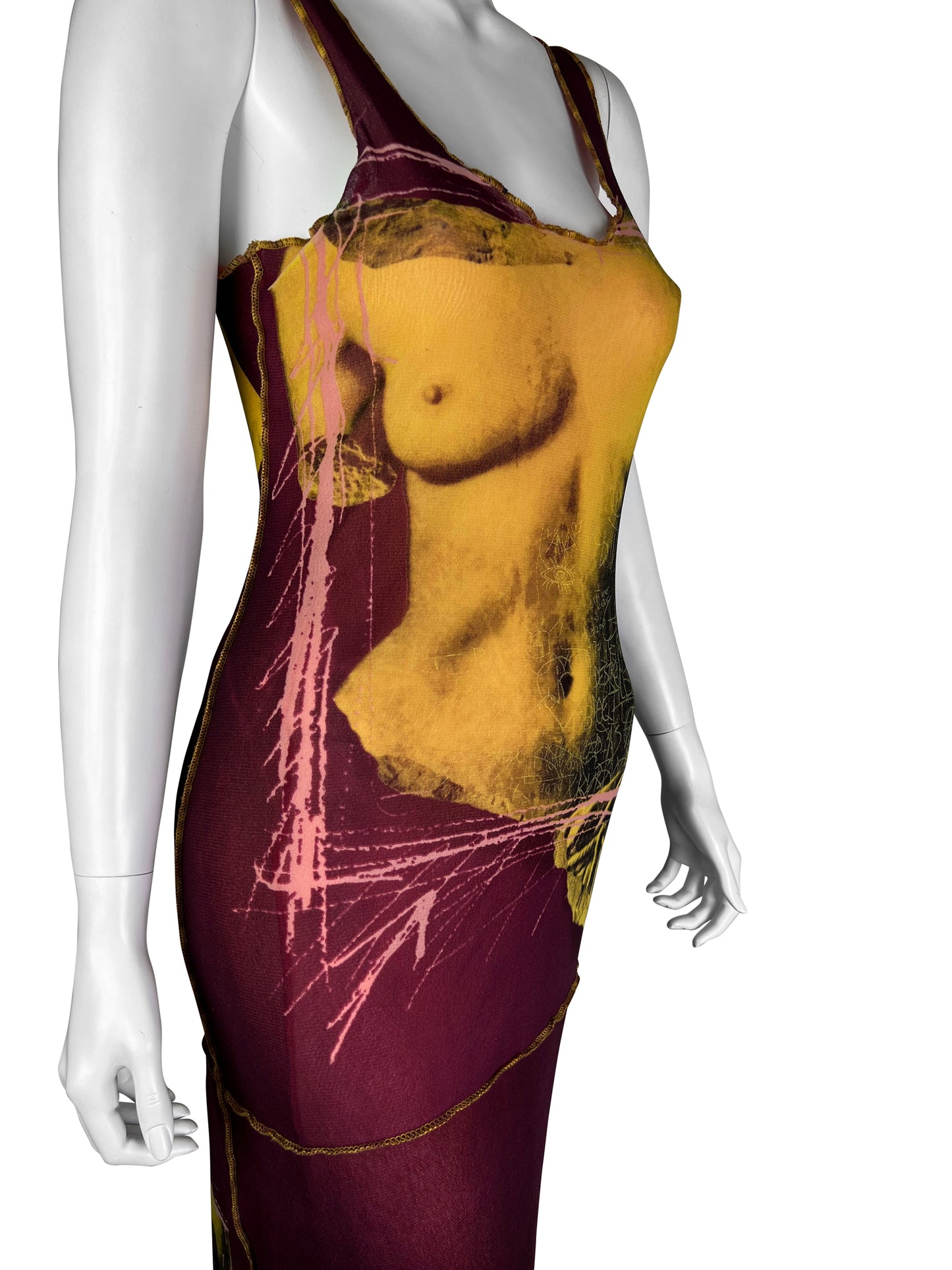 Jean-Paul Gaultier Spring 1999 Venus De Milo Mesh Dress