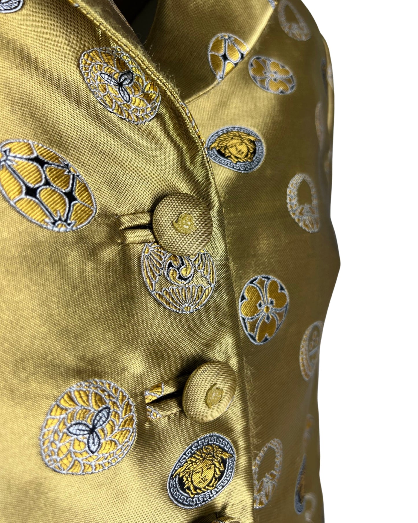 Gianni Versace Fall 1997 Golden Coin Print Suit