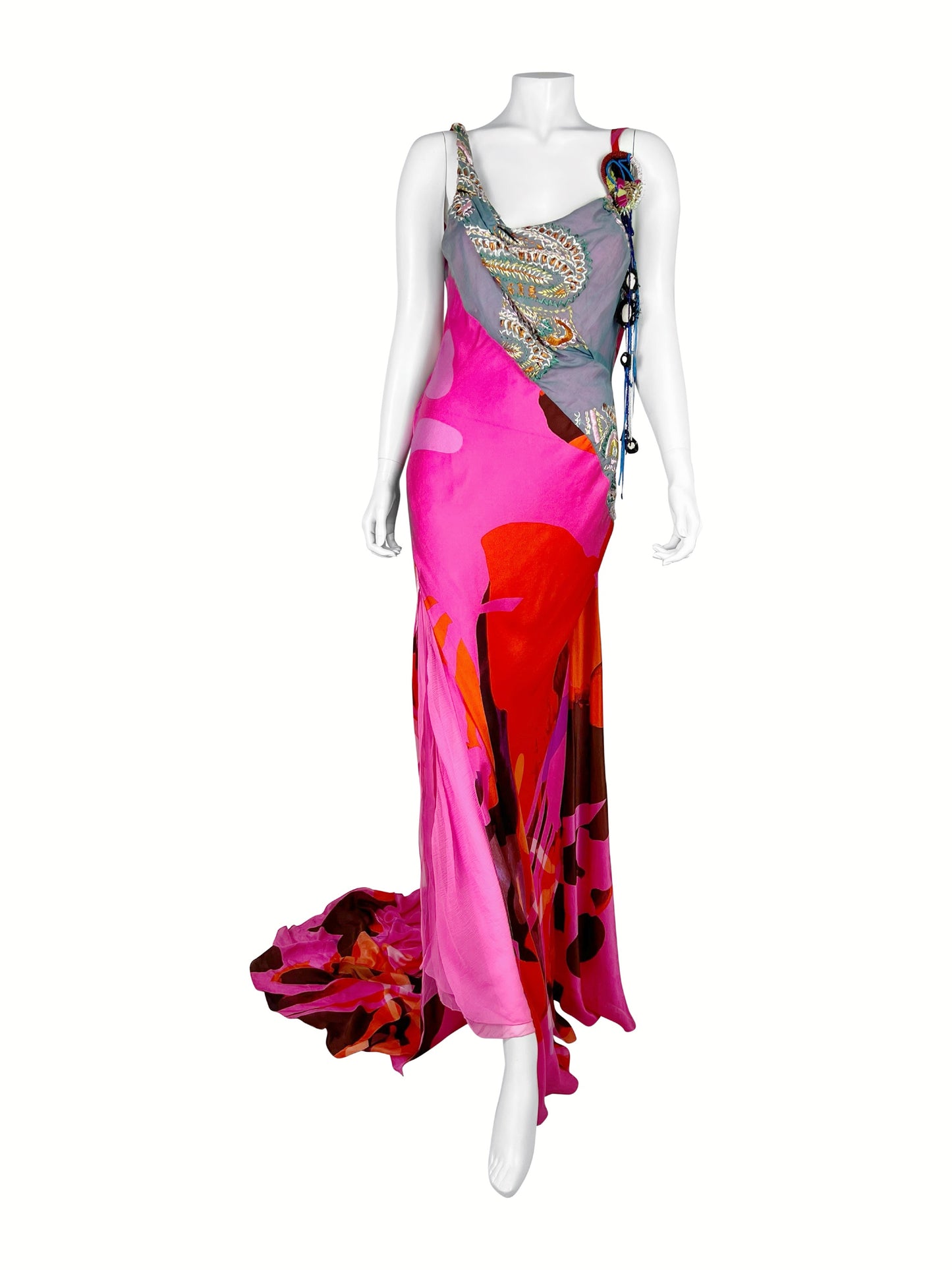 Christian Lacroix Spring 2003 Silk Gown