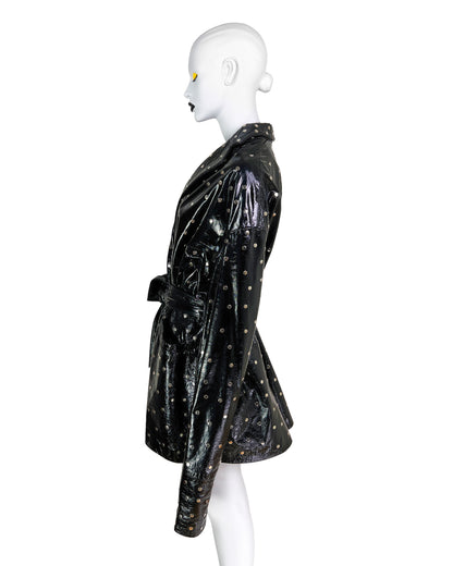 Dolce & Gabbana Spring 1991 Patent Leather Coat