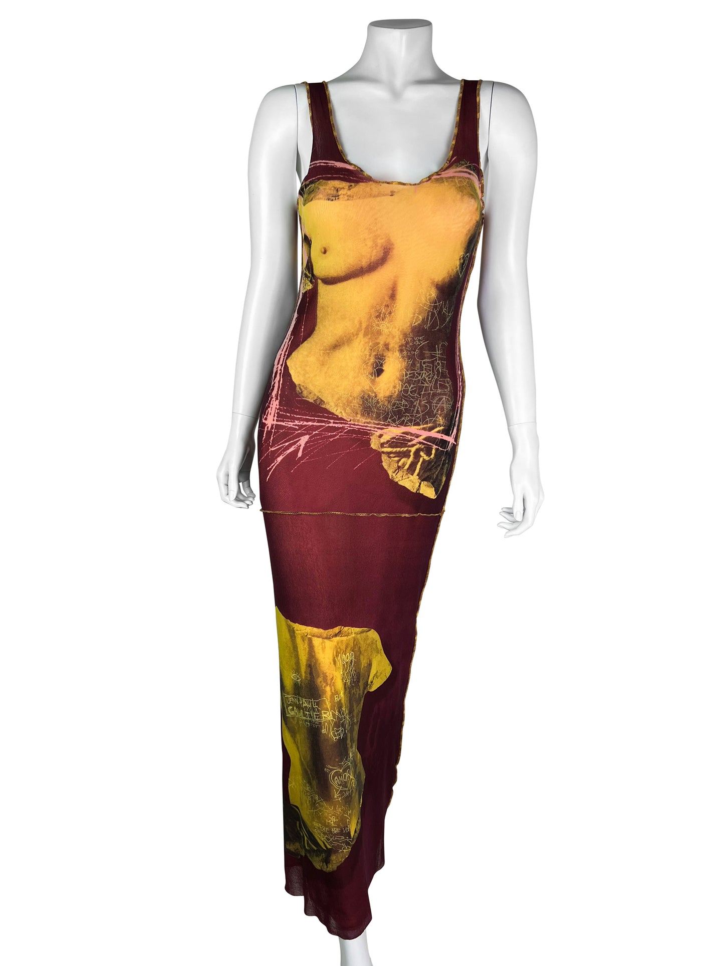 Jean-Paul Gaultier Spring 1999 Venus De Milo Mesh Dress