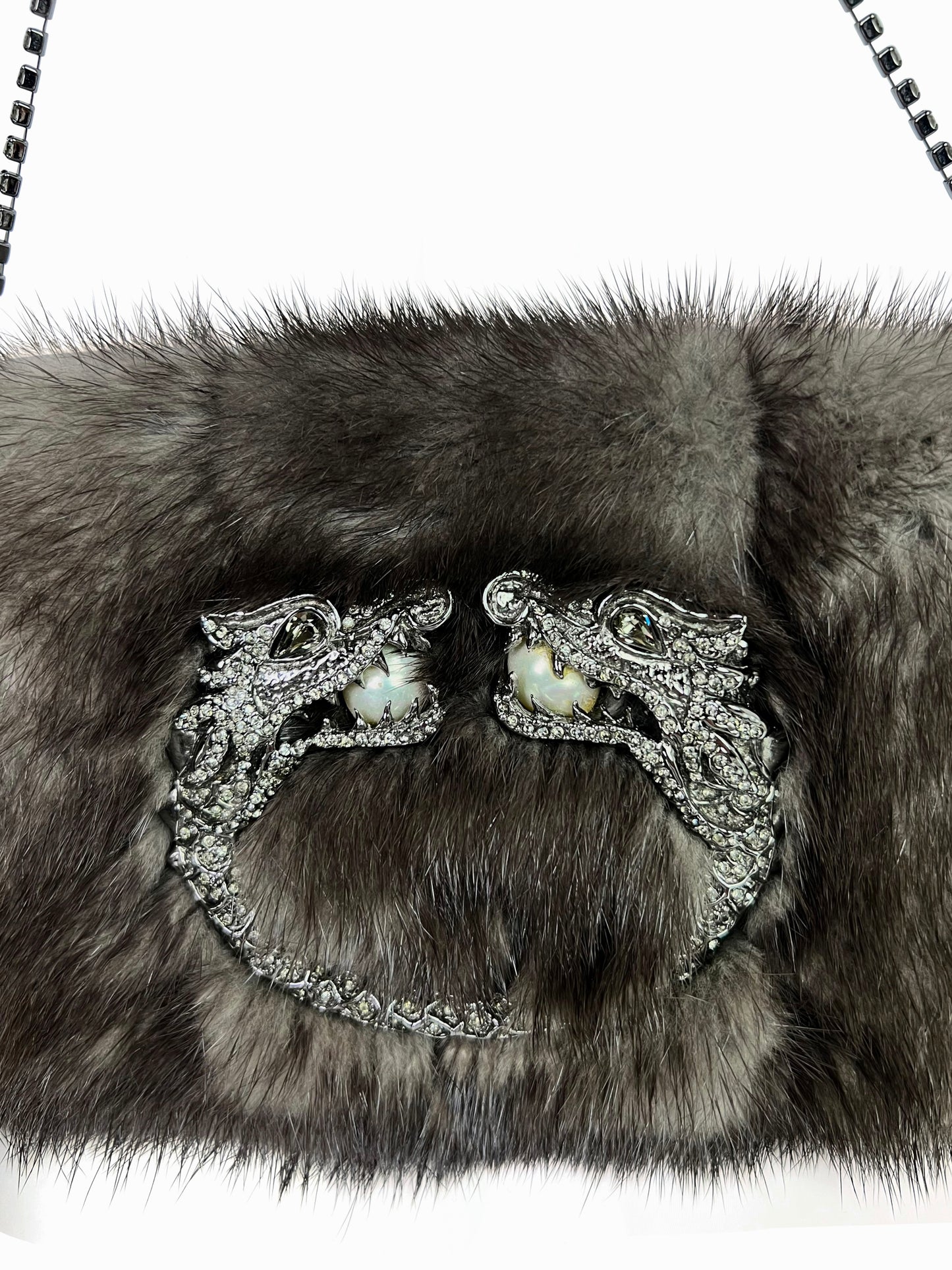 Gucci Fall 2004 Mink Dragon Clutch