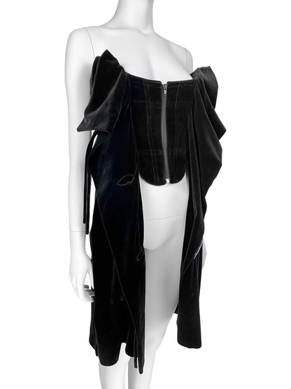 Vivienne Westwood Fall 1998 Corseted Velvet Dress