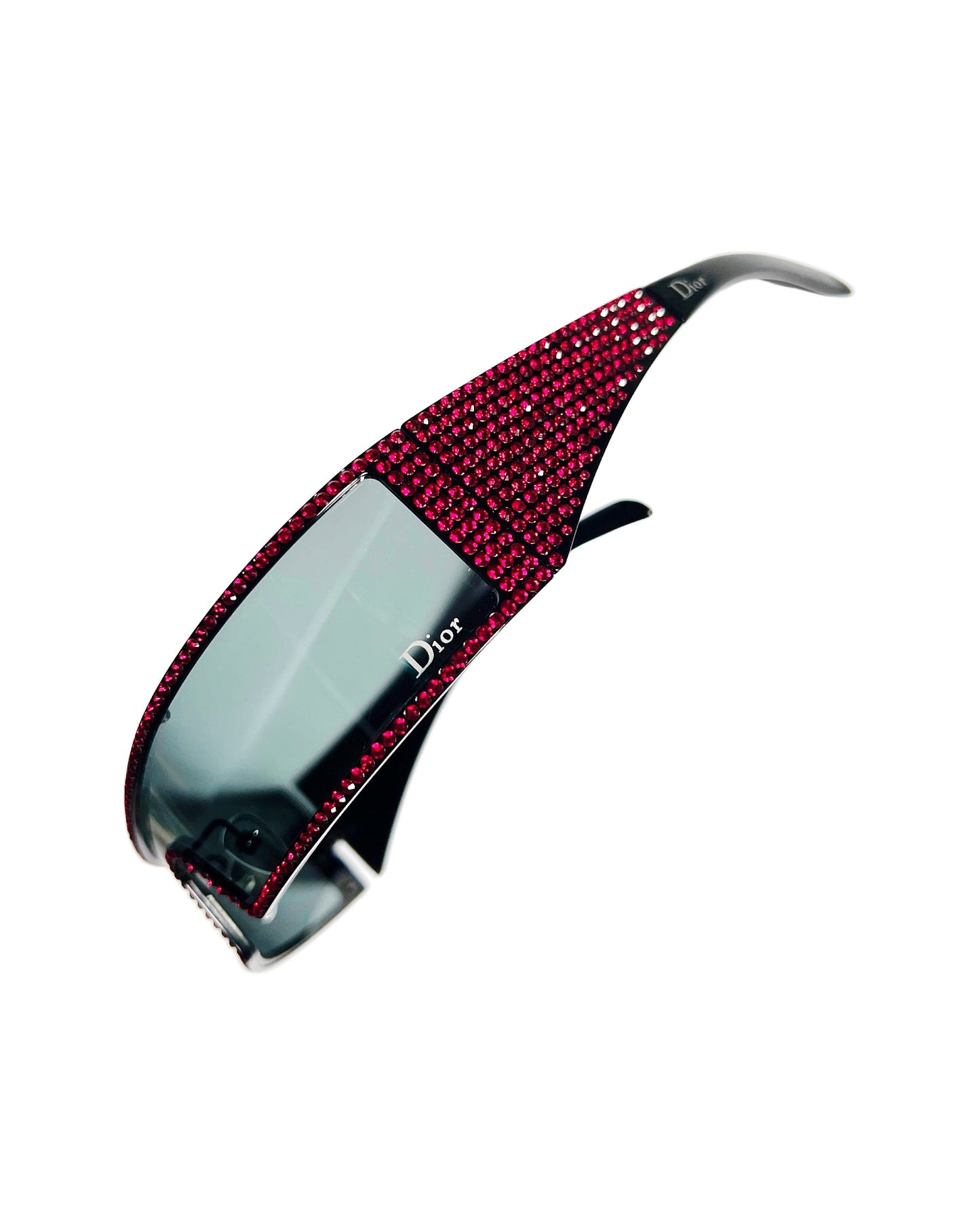 Dior Spring 2003  Punk Swarovski Sunglasses in Red