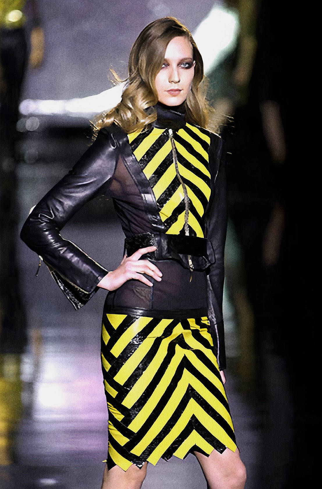 Roberto Cavalli Fall 2000 Leather Jacket
