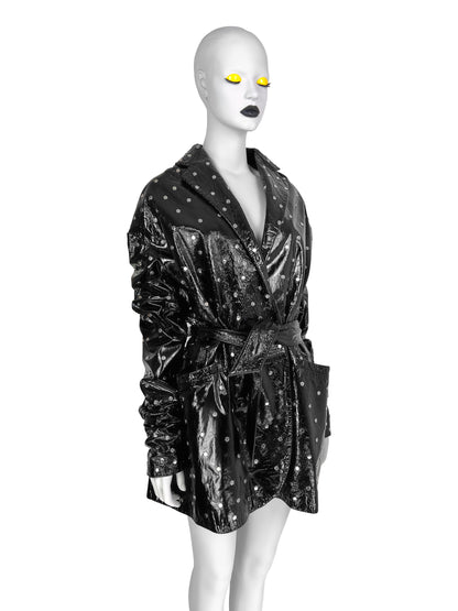 Dolce & Gabbana Spring 1991 Patent Leather Coat