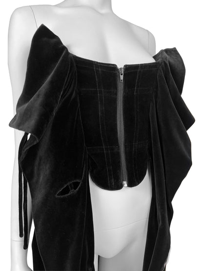 Vivienne Westwood Fall 1998 Corseted Velvet Dress