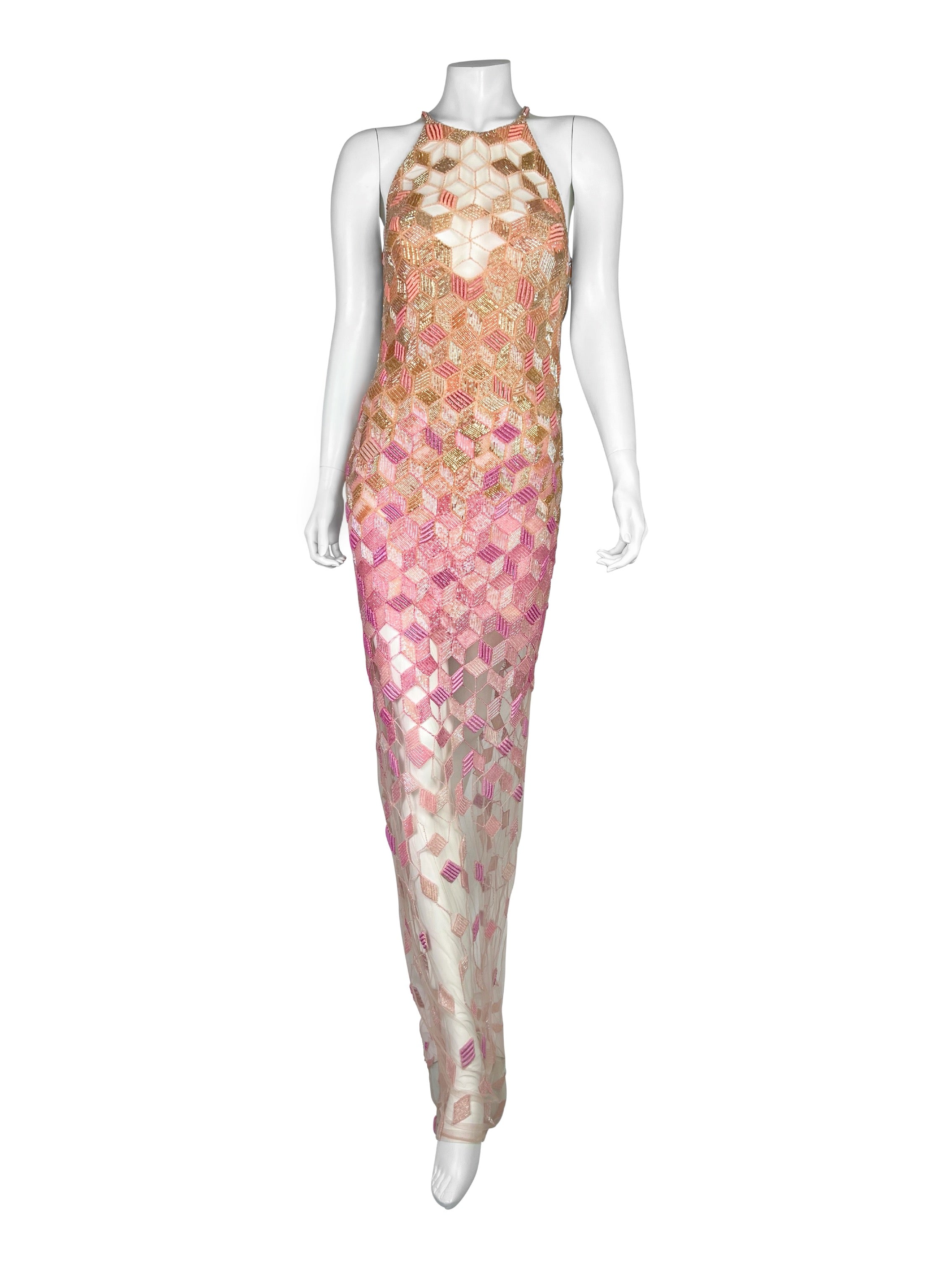 NWT Versace Spring 2015 Embellished Gown