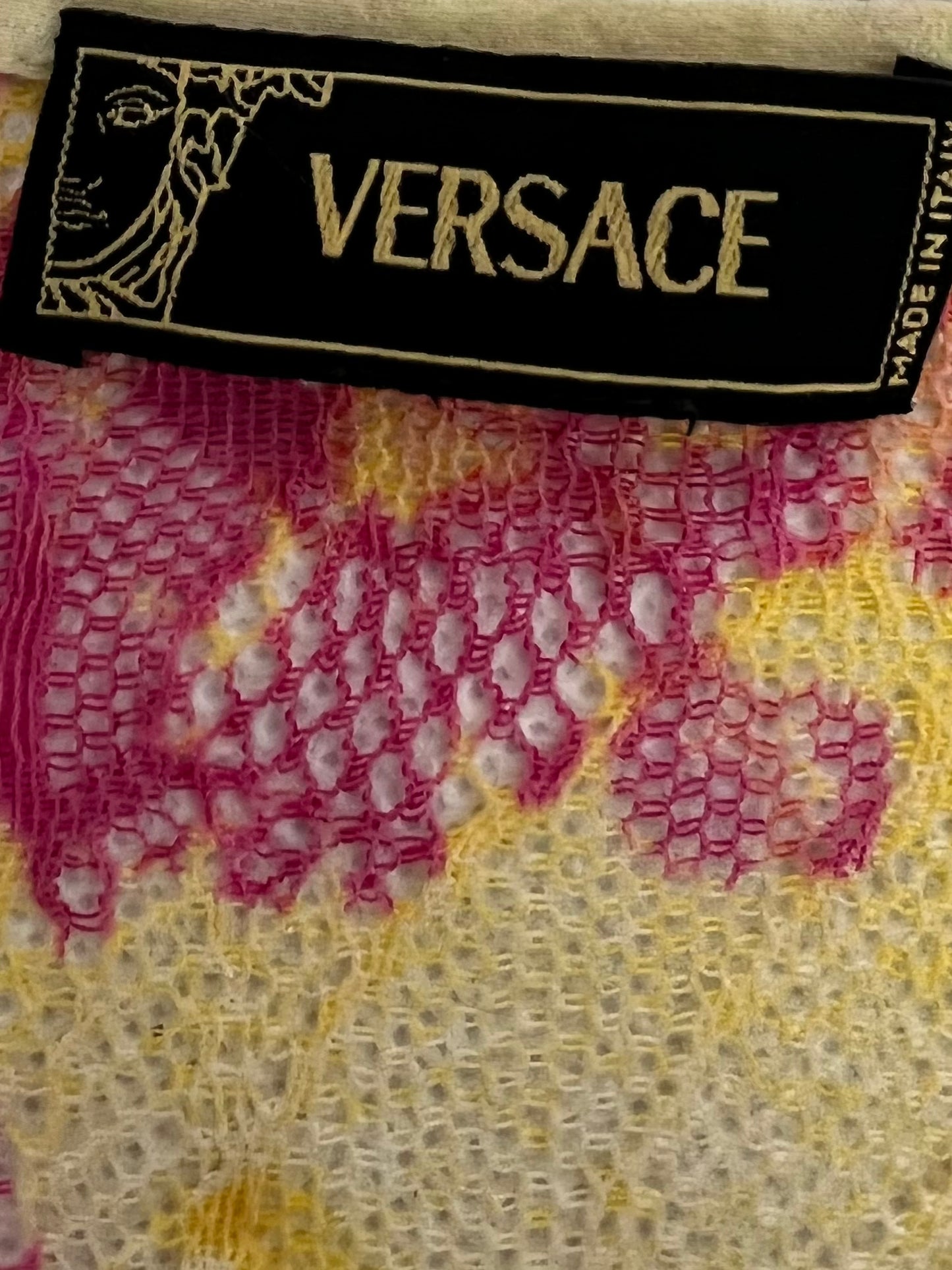 Versace Spring 2004 Orchid Print Short Set