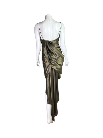 Rare! Chanel Fall 1990 Lamé Runway Dress
