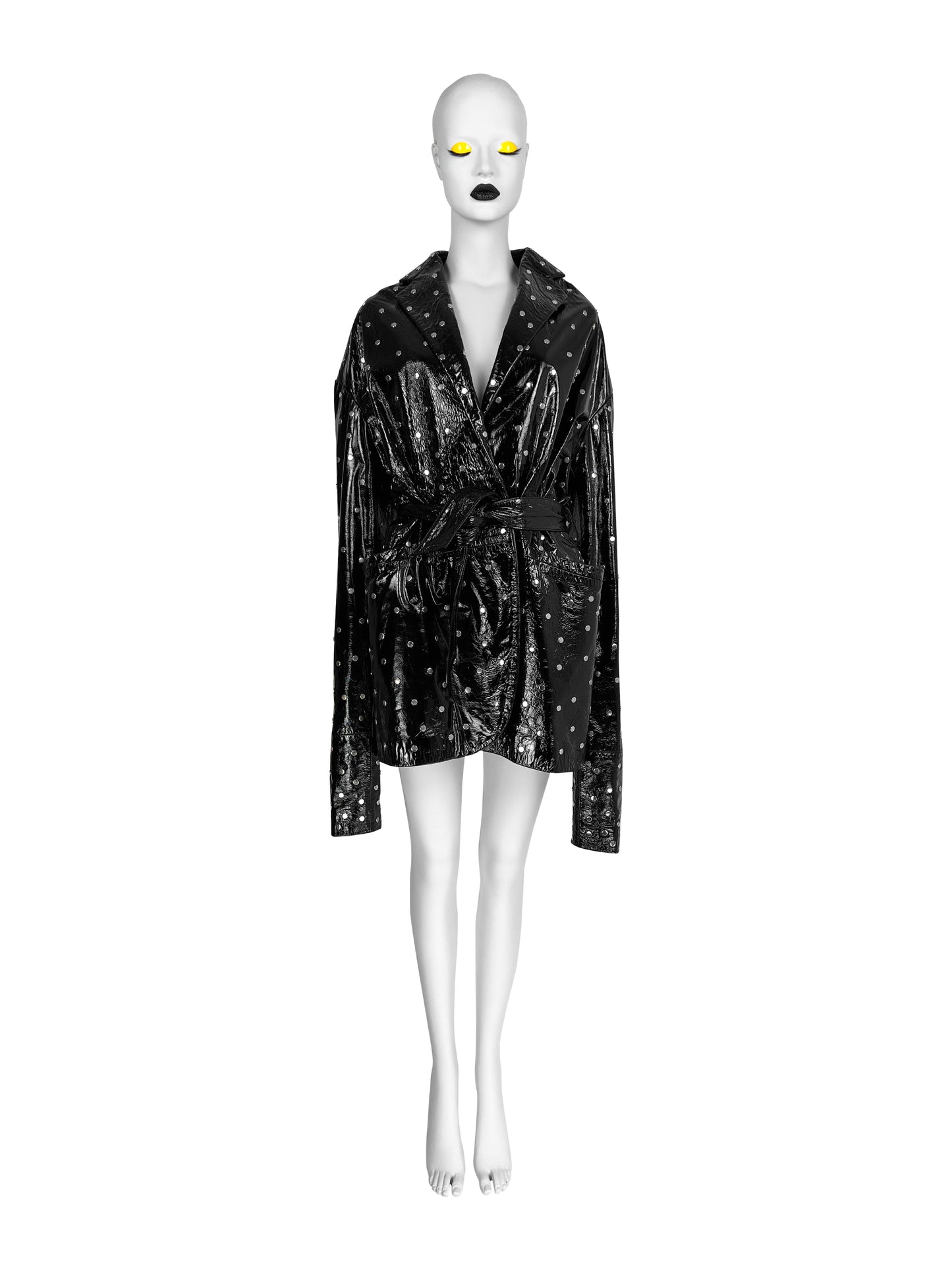 Dolce & Gabbana Spring 1991 Patent Leather Coat
