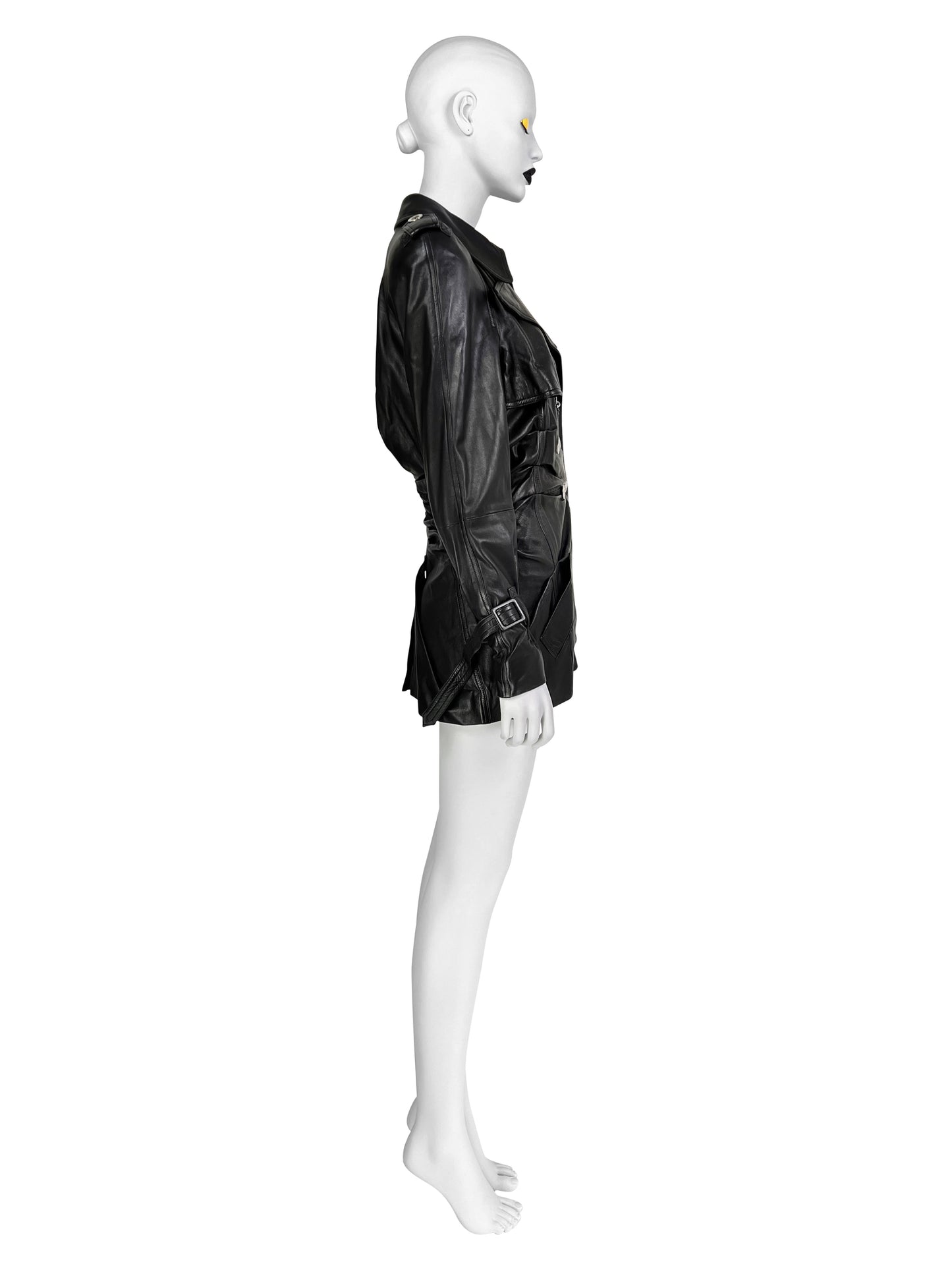 Dior Spring 2004 RTW Draped Leather Jacket