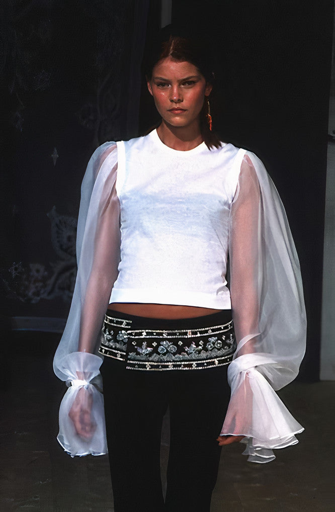 Dolce & Gabbana Fall 1999 Embellished Silk Belt