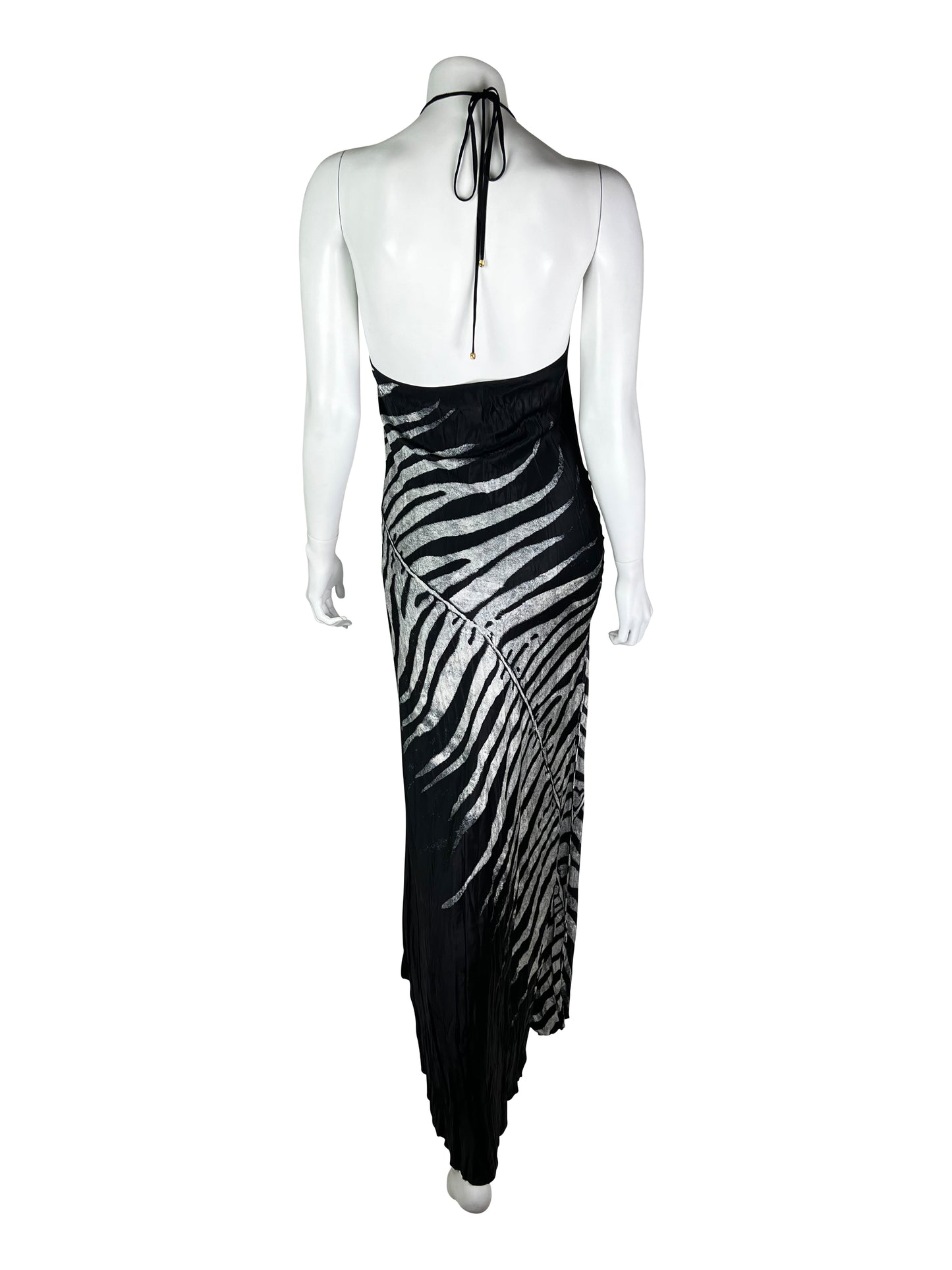 Roberto Cavalli Spring 2000 Printed Silk Dress