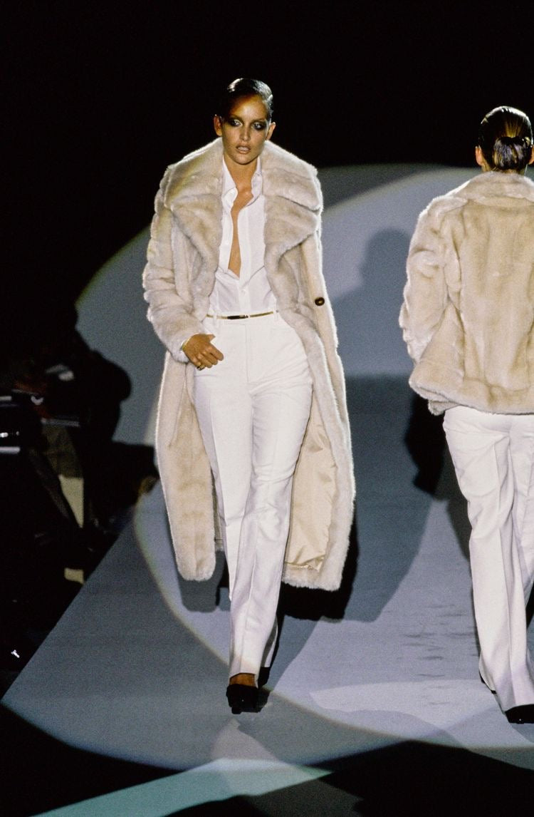 Gucci by Tom Ford Fall 1996 Faux Fur Coat