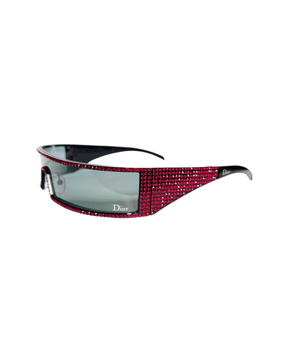 Dior Spring 2003  Punk Swarovski Sunglasses in Red