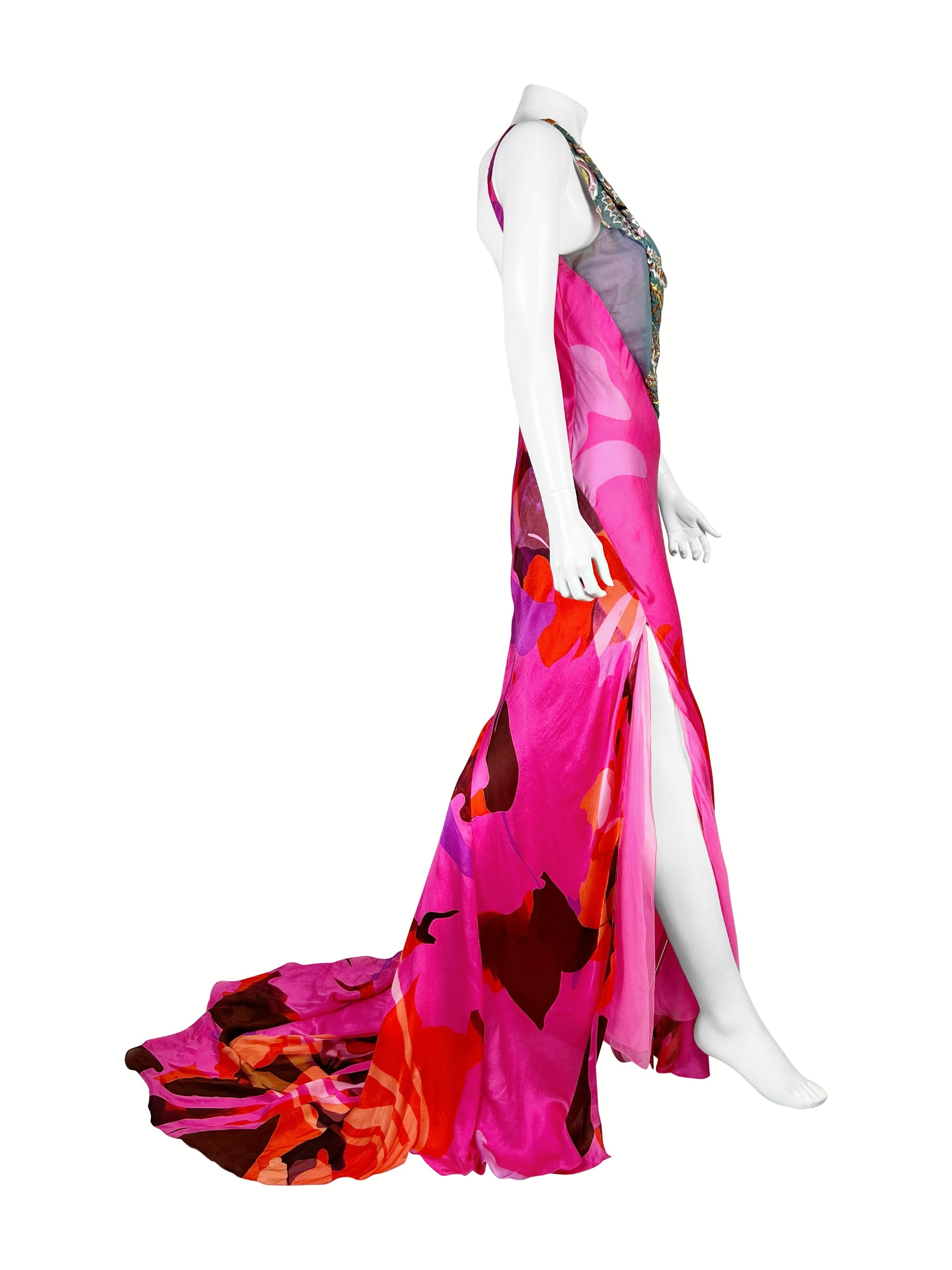 Christian Lacroix Spring 2003 Silk Gown