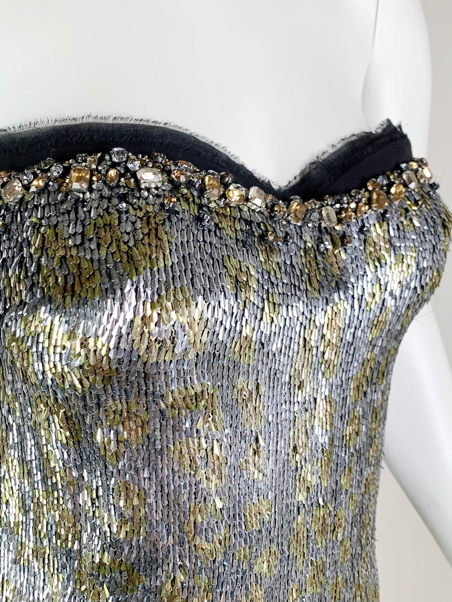 Roberto Cavalli Bejeweled Mini Dress