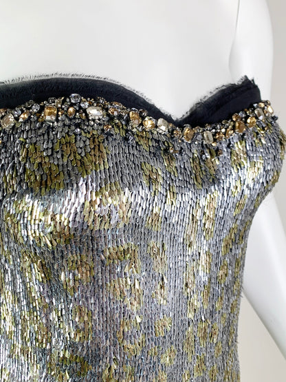 Roberto Cavalli Bejeweled Mini Dress