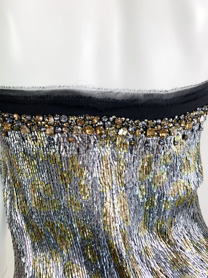 Roberto Cavalli Bejeweled Mini Dress