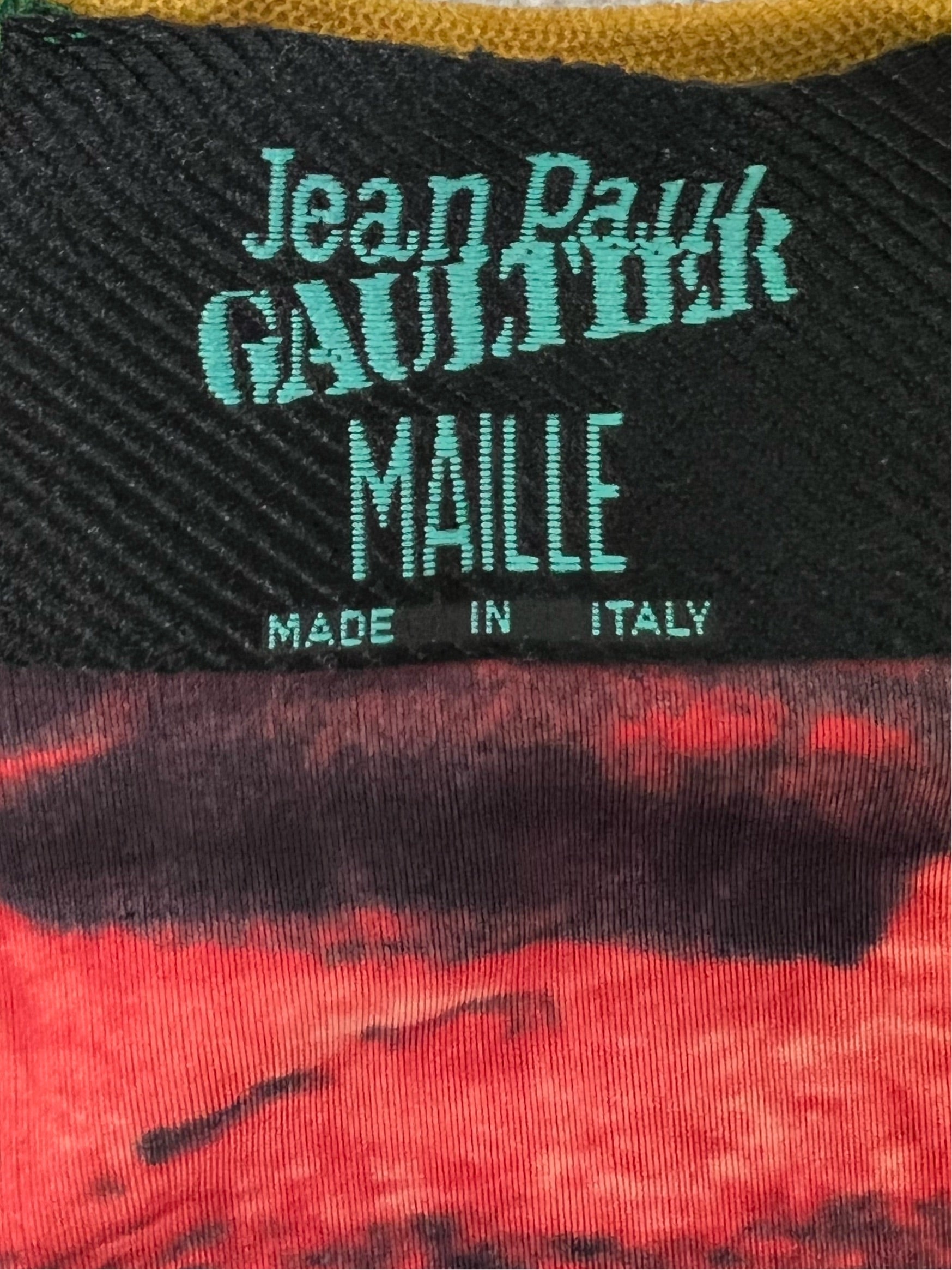 Jean-Paul Gaultier Spring 1996 Flamingo Print Mesh Set
