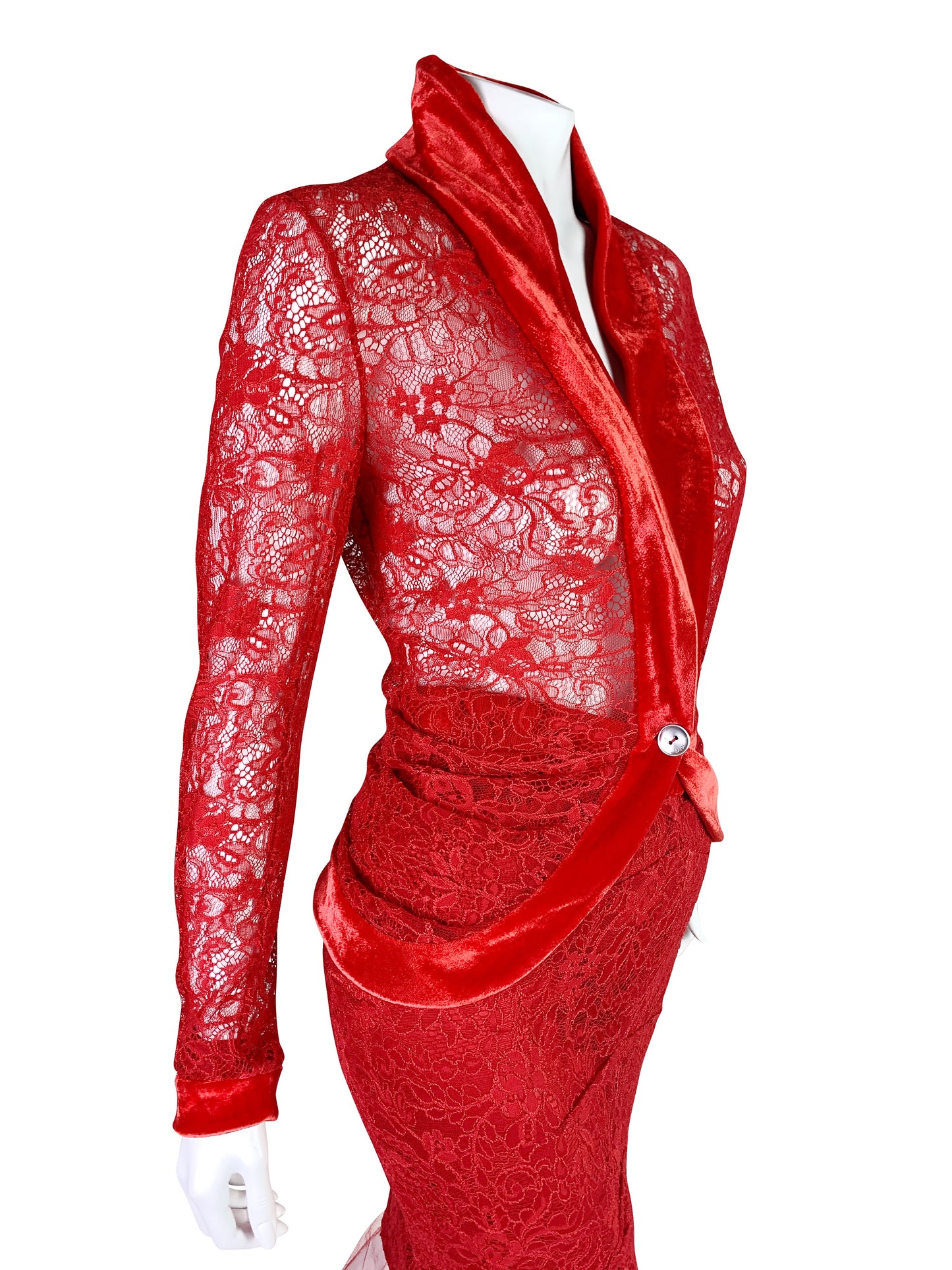 Dior Fall 2003 RTW Red Lace Set
