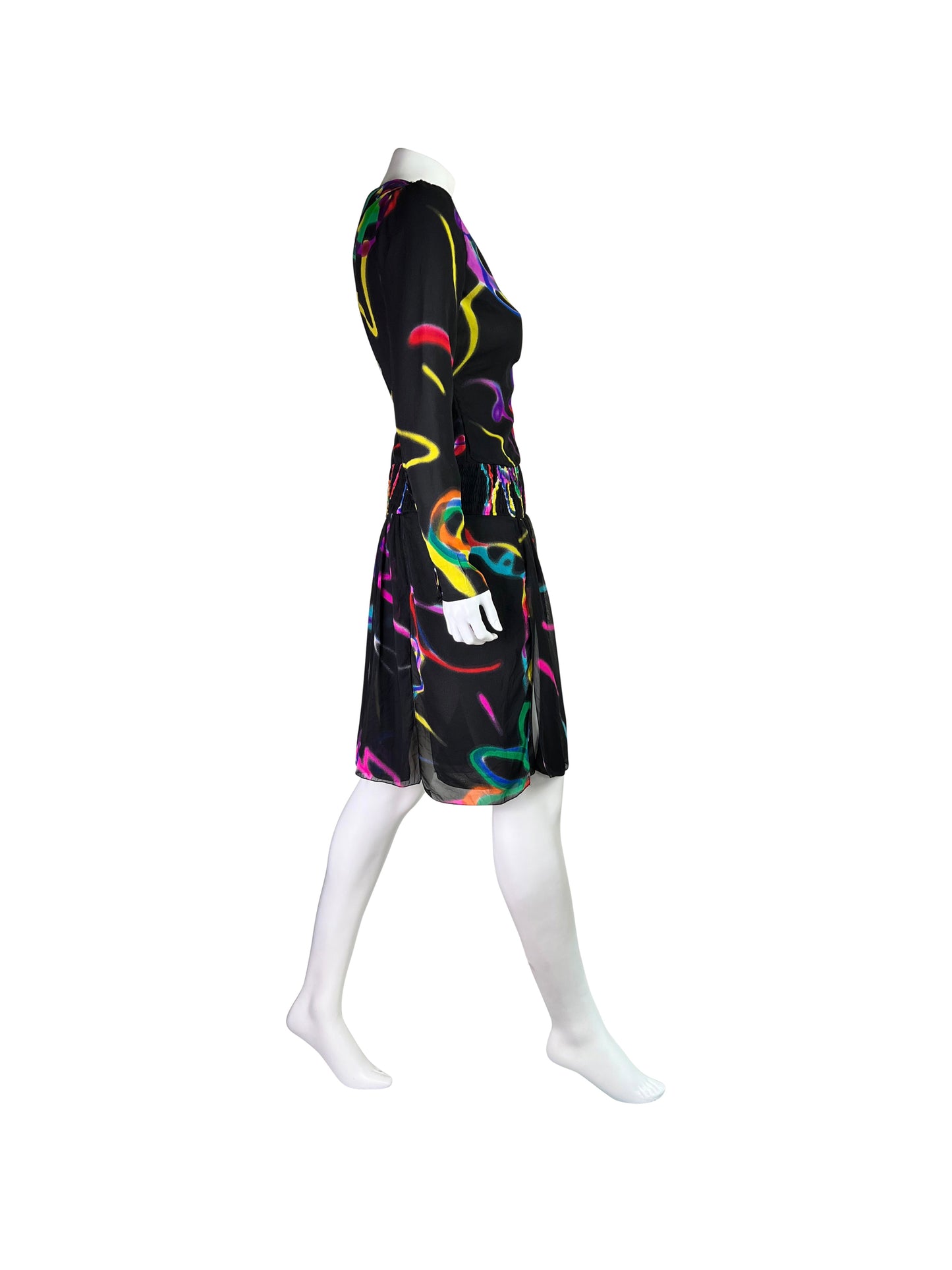 Highly Documented Versace Spring 2002 RTW Silk Cut Out Dress