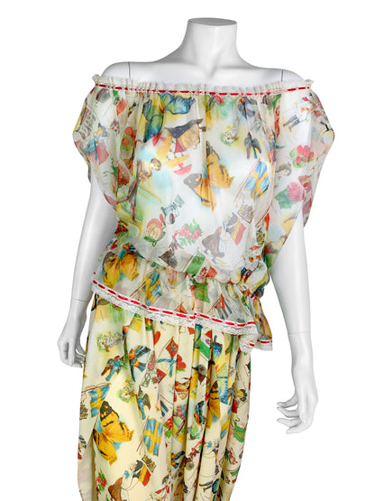 Dior Spring 2002 RTW Stamp Print Set