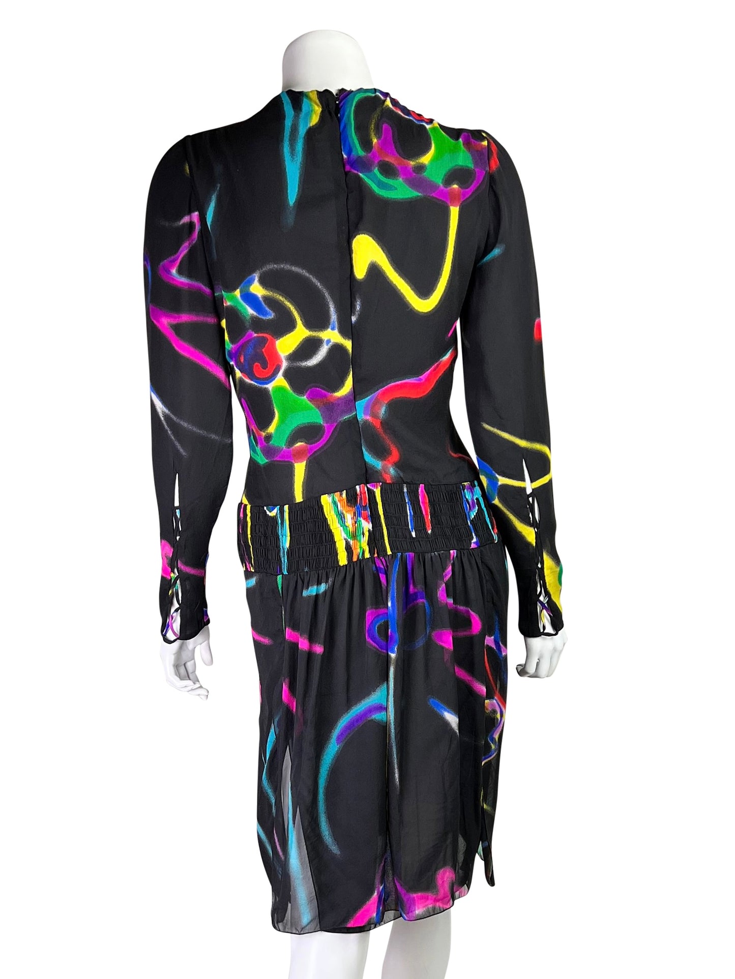 Highly Documented Versace Spring 2002 RTW Silk Cut Out Dress
