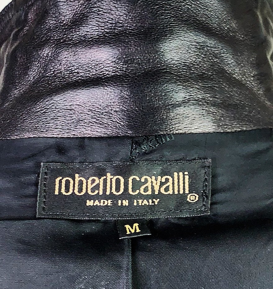 Roberto Cavalli Fall 2000 Leather Jacket