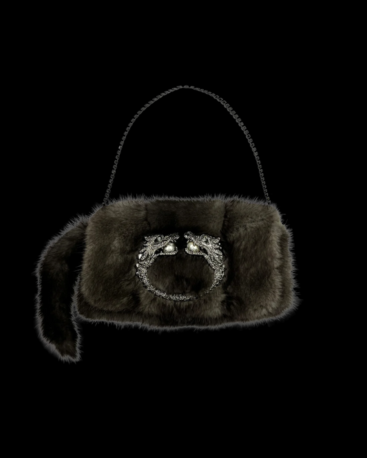 Gucci Fall 2004 Mink Dragon Clutch