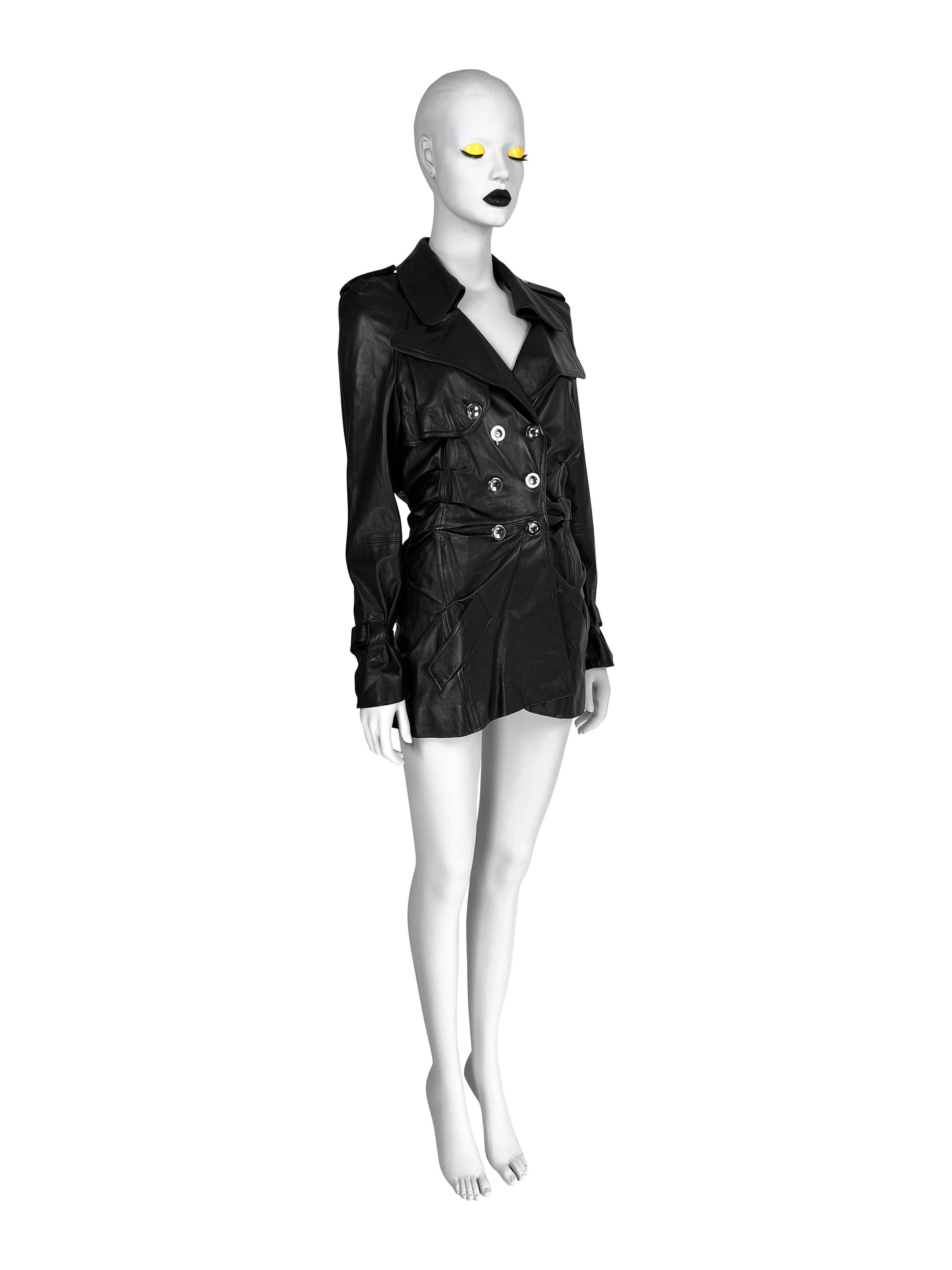 Dior Spring 2004 RTW Draped Leather Jacket