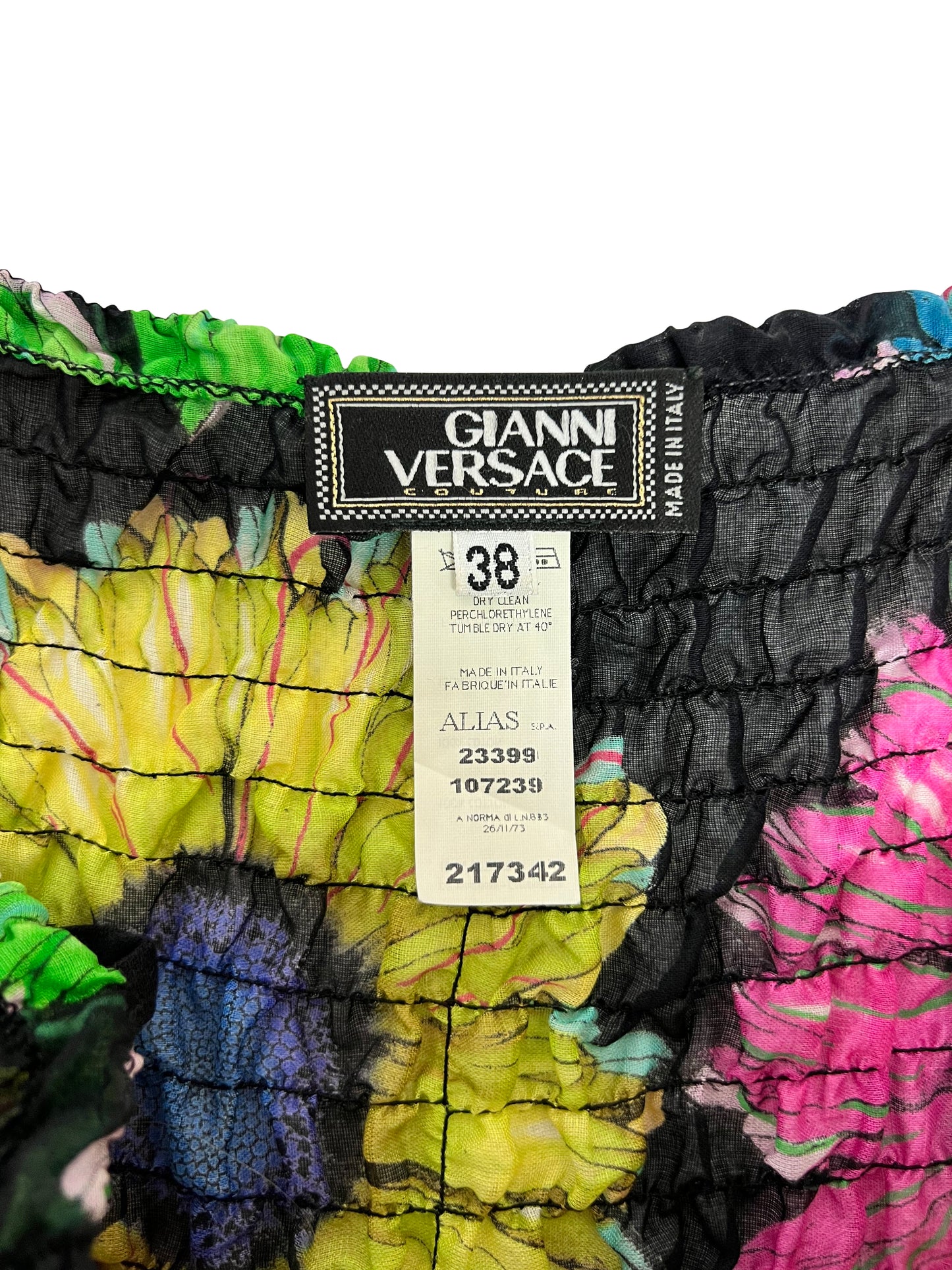 Versace Spring 2002 Sunflower Print Dress
