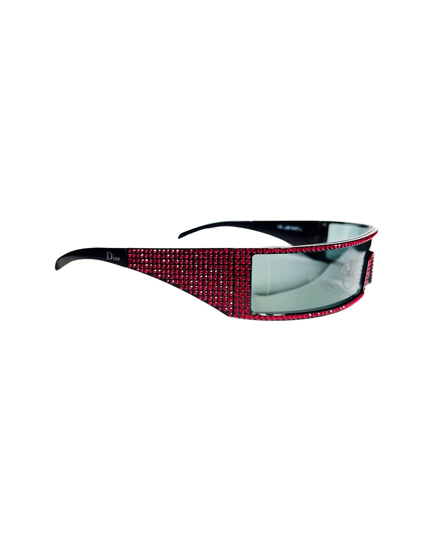 Dior Spring 2003  Punk Swarovski Sunglasses in Red