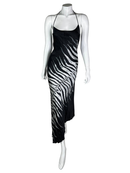 Roberto Cavalli Spring 2000 Printed Silk Dress