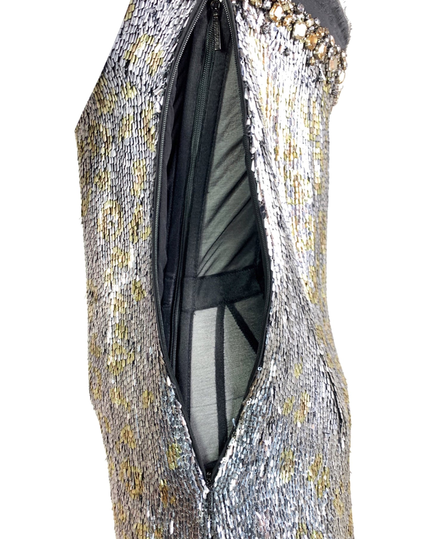 Roberto Cavalli Bejeweled Mini Dress