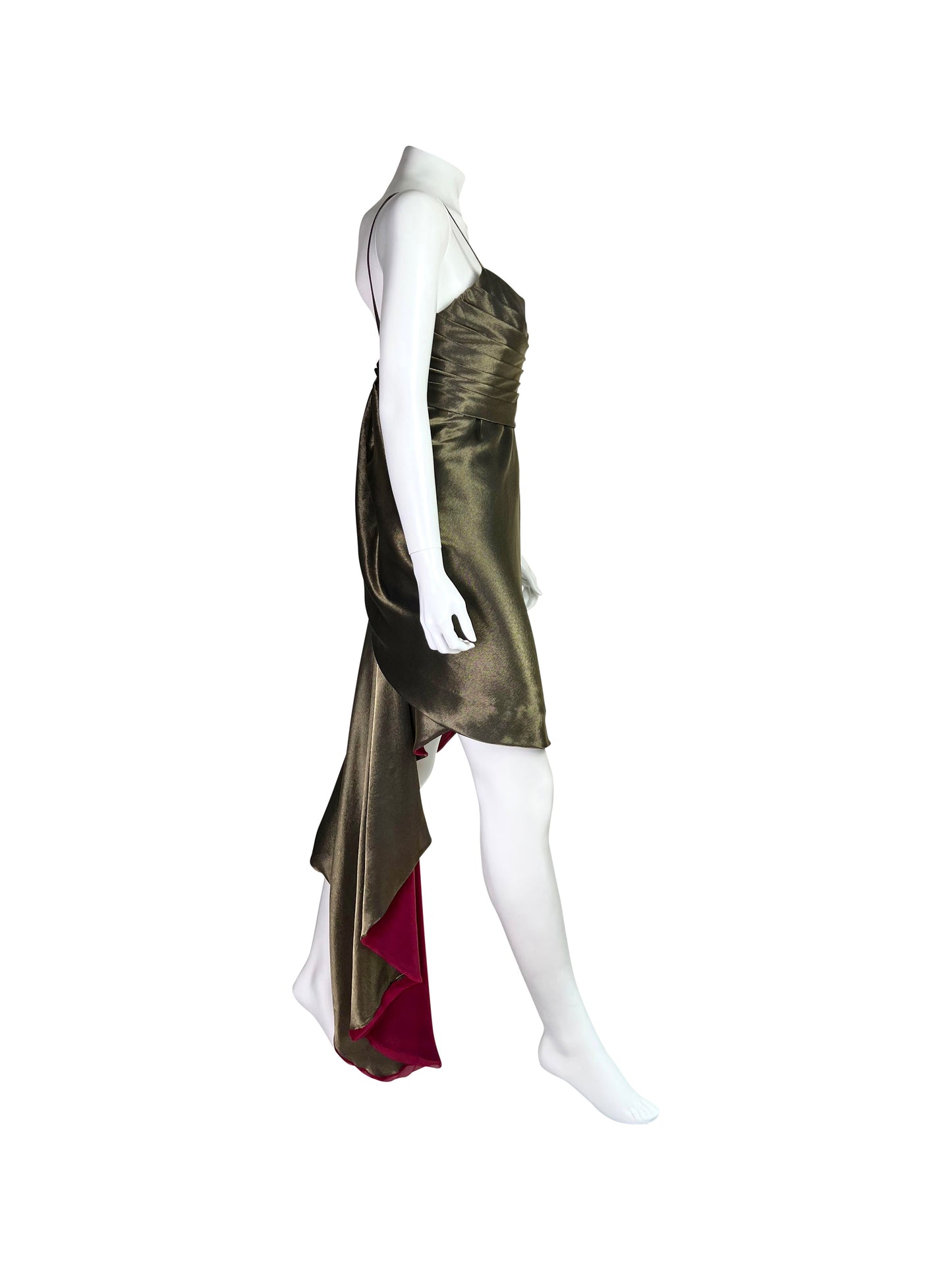 Rare! Chanel Fall 1990 Lamé Runway Dress