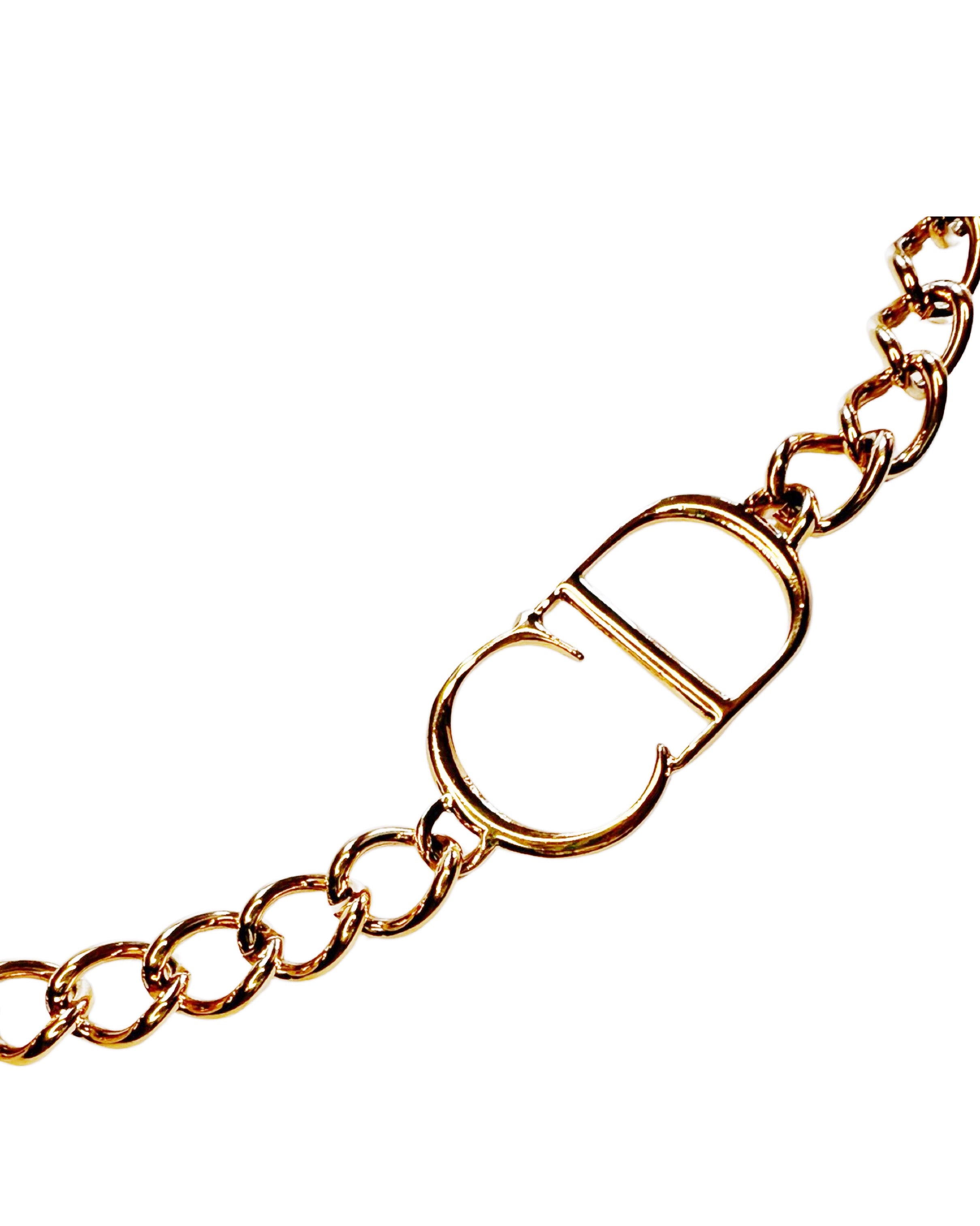 Dior 2000 CD Logo Chain Belt/Necklace