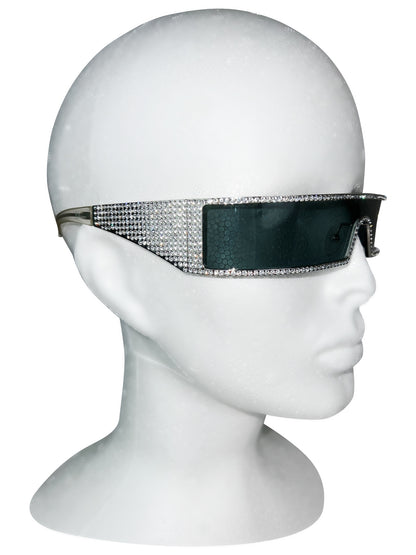 Dior Spring 2003 Punk Swarovski Sunglasses in Clear