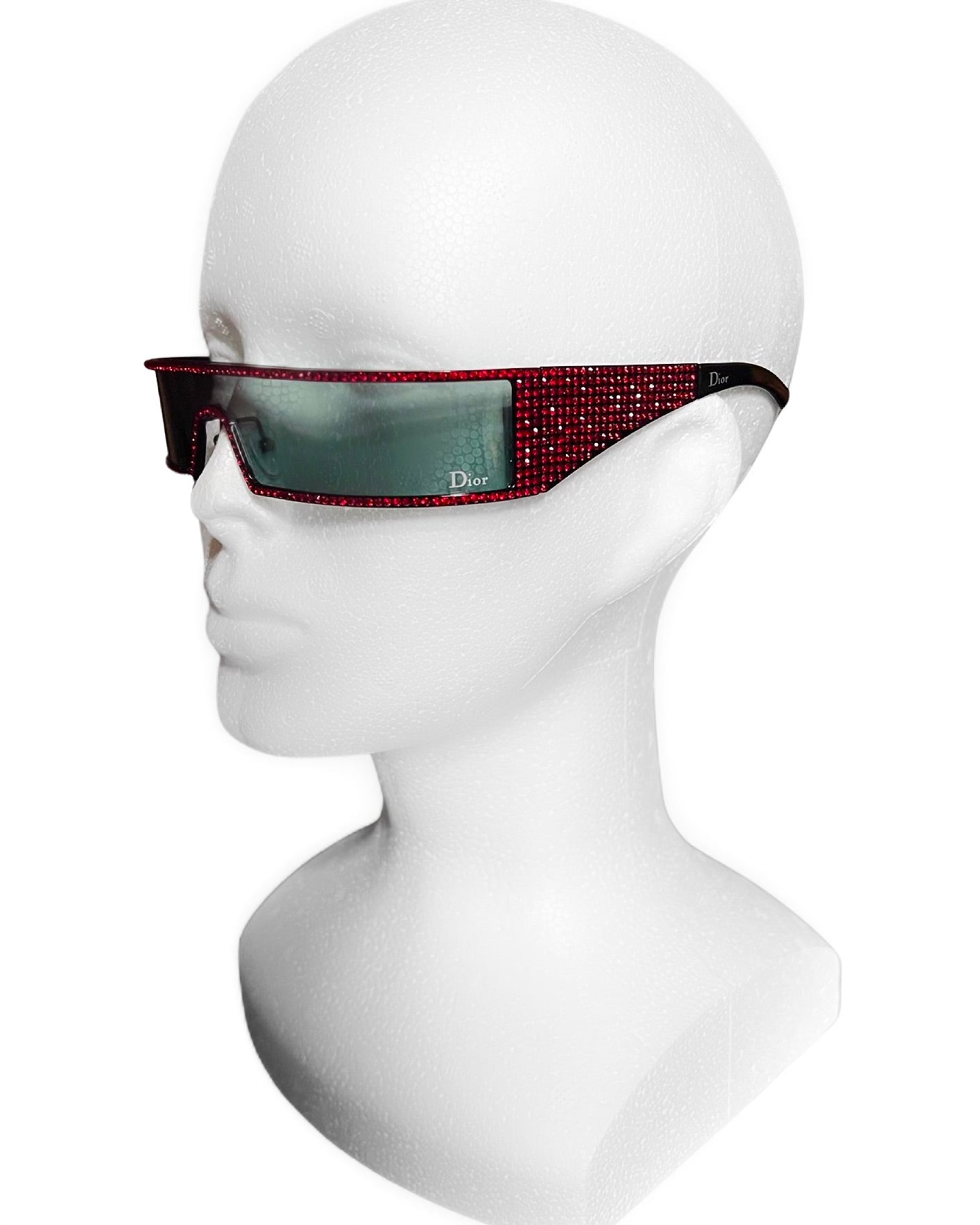 Dior Spring 2003  Punk Swarovski Sunglasses in Red