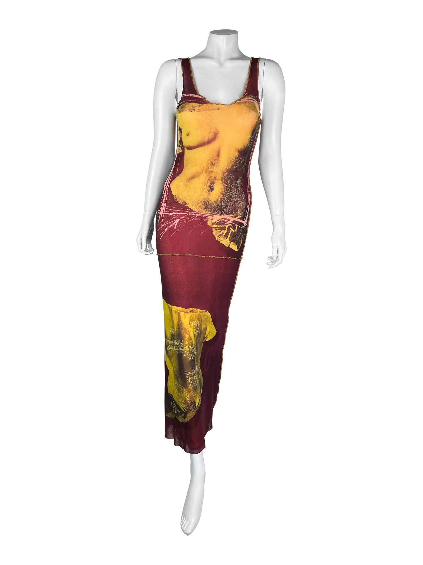 Jean-Paul Gaultier Spring 1999 Venus De Milo Mesh Dress