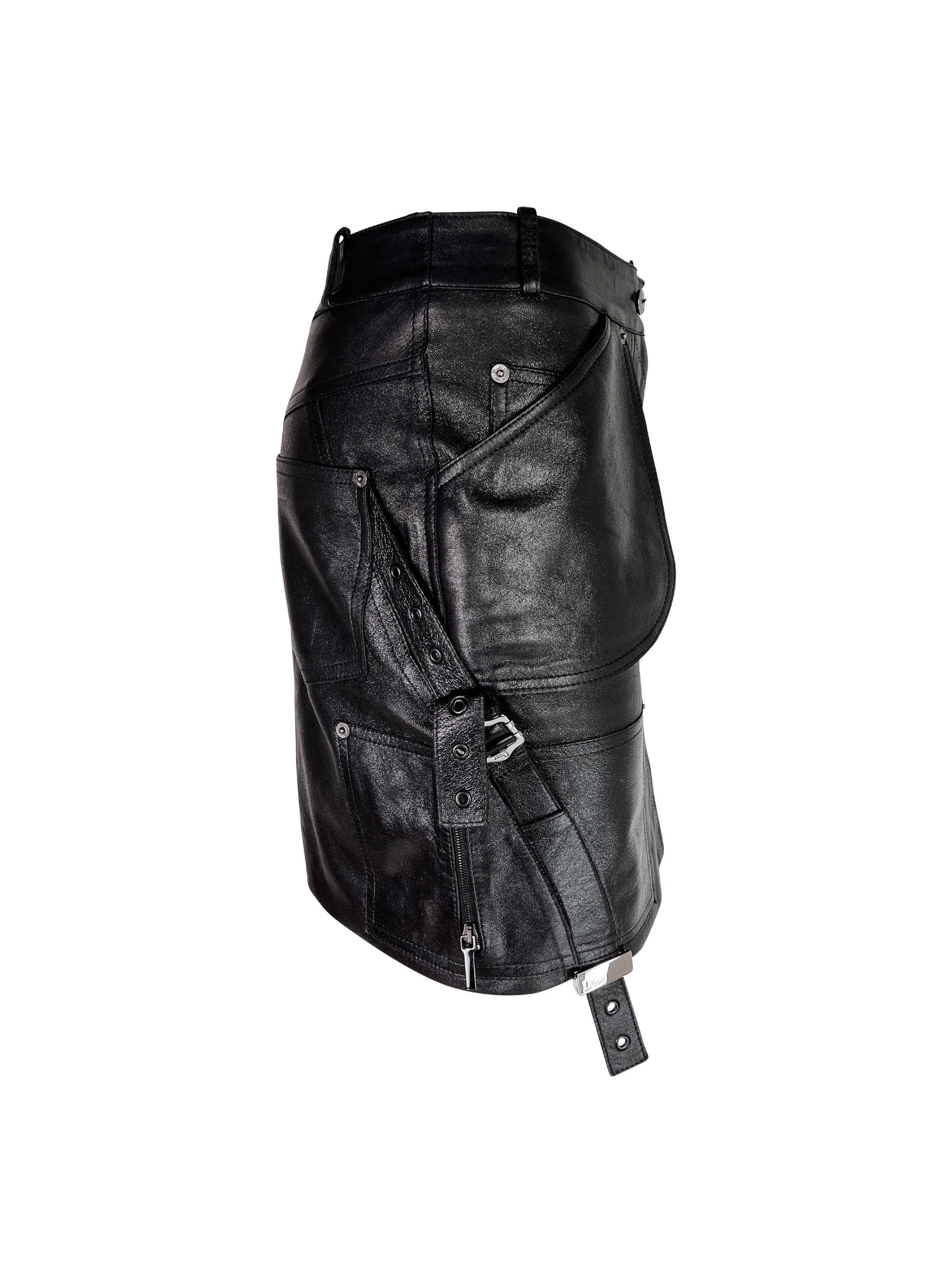 Dior Fall 2003 RTW Leather Skirt