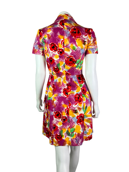 Chanel Spring 1997 Runway Camélia Cotton Dress