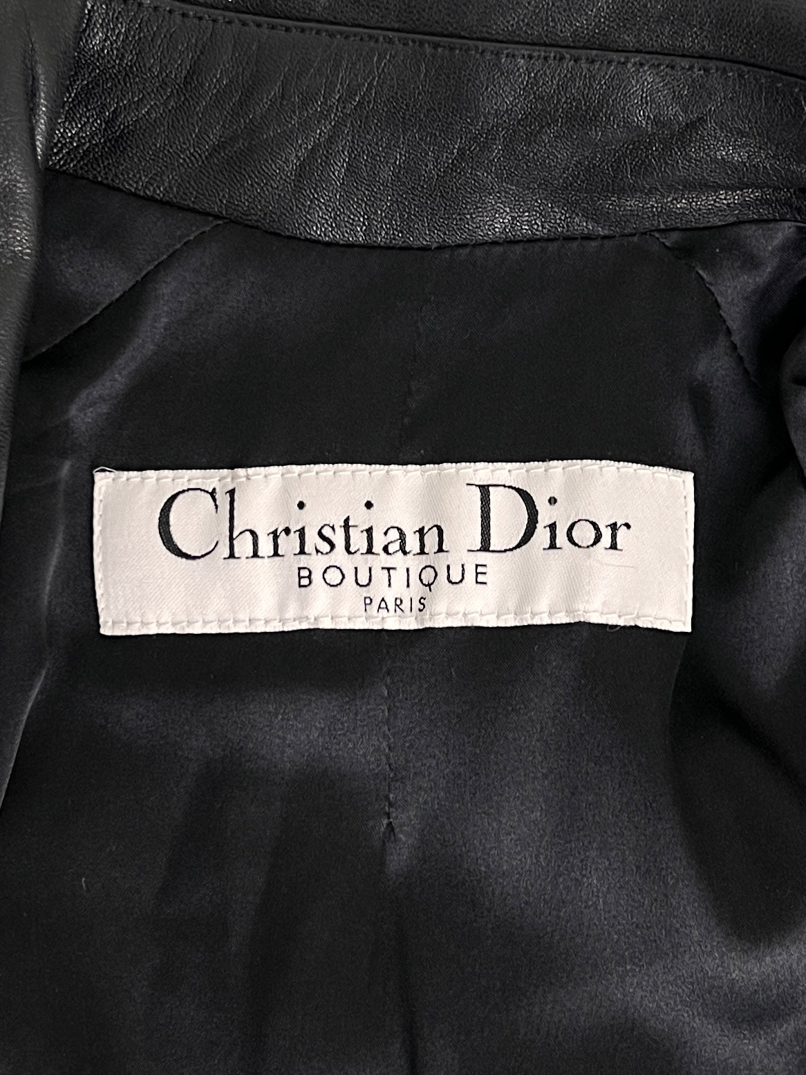 Dior Spring 2004 RTW Draped Leather Jacket
