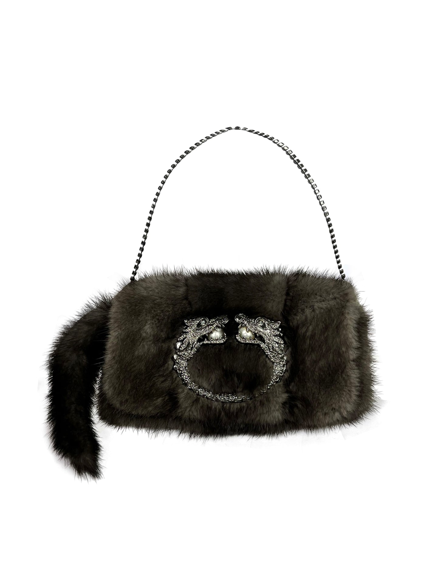 Gucci Fall 2004 Mink Dragon Clutch