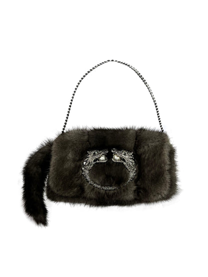 Gucci Fall 2004 Mink Dragon Clutch